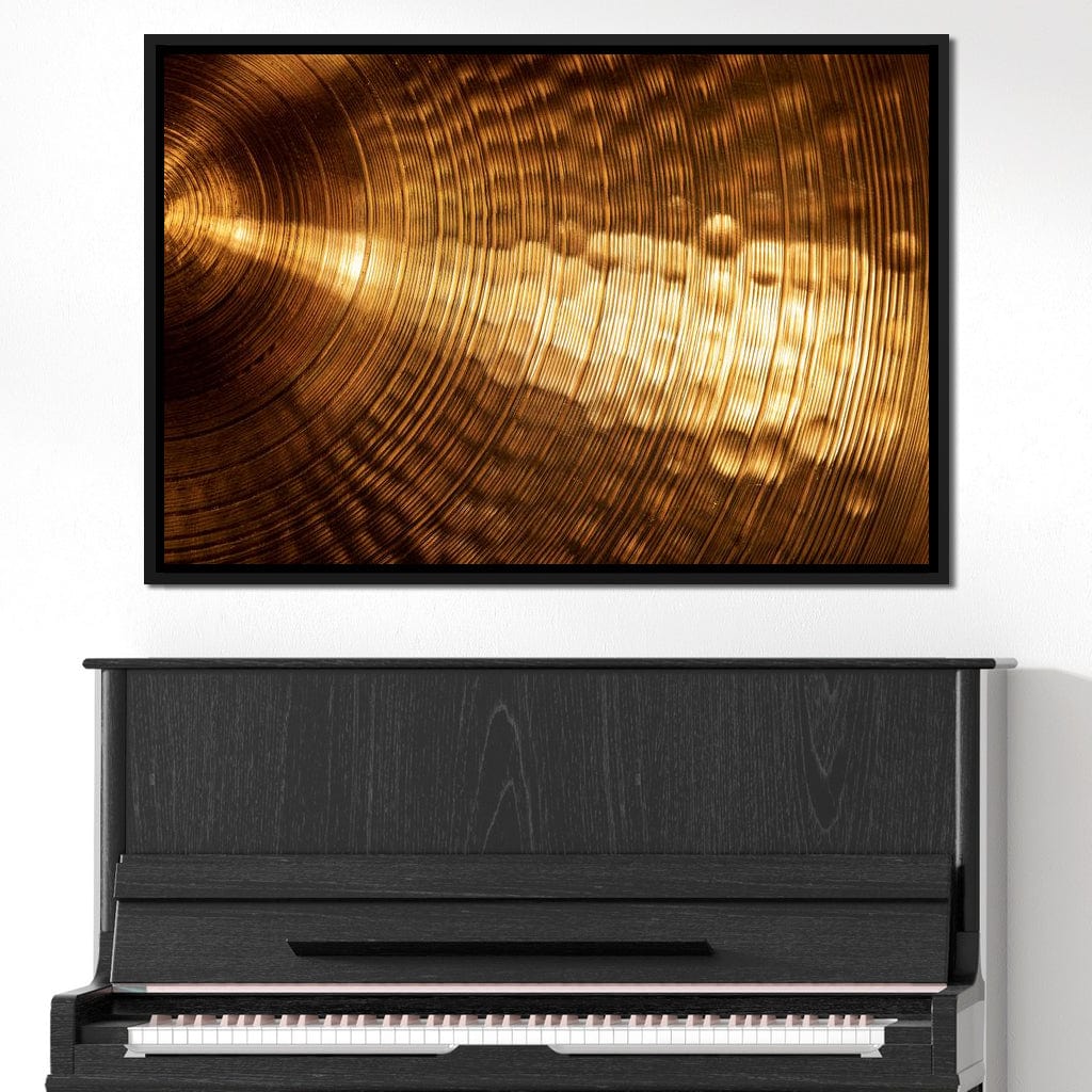 Golden Cymbal Canvas Wall Art