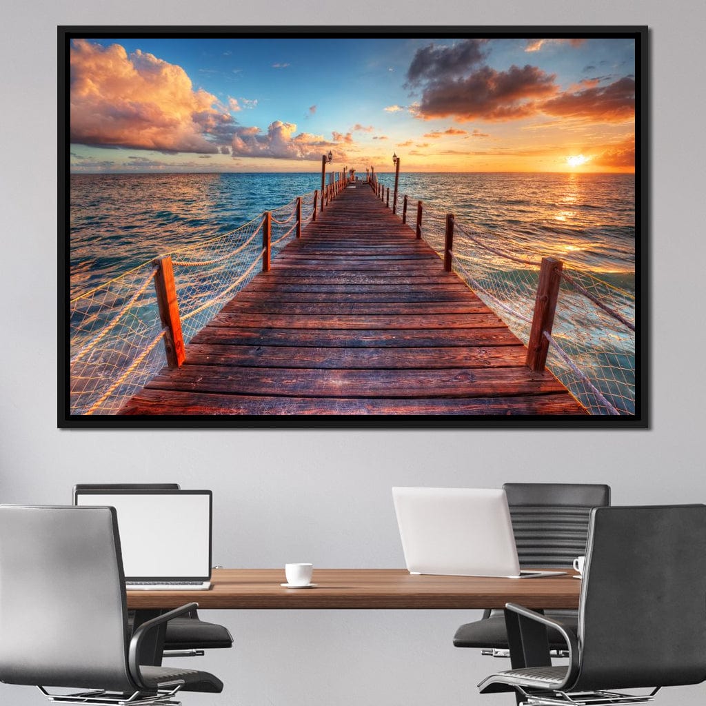 West Coast Sunset Canvas Wall Art
