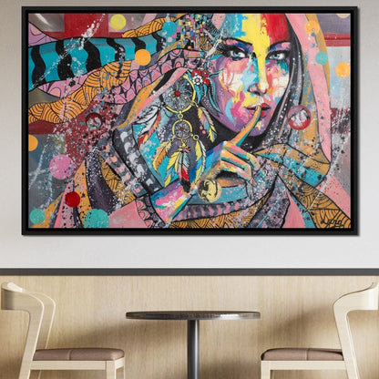 Mary Portrait Canvas Wall Art