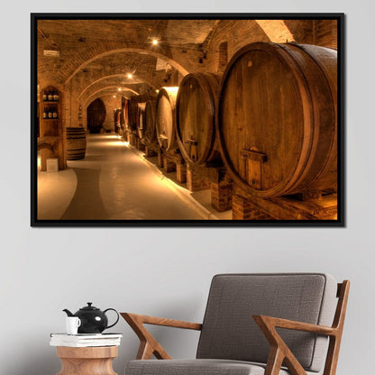 Wine Cellar in the Abbey Canvas Wall Art