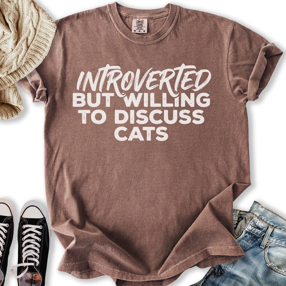 Willing To Discuss Cats Relaxed Tee