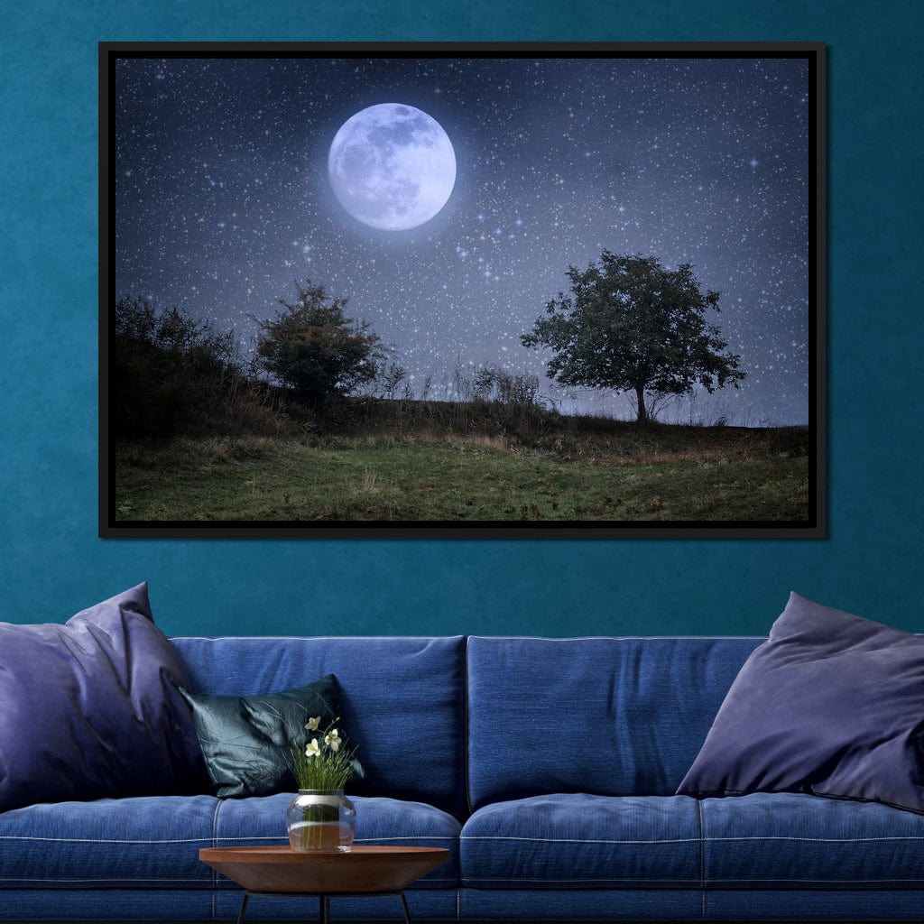 Beautiful Moonlight Canvas Wall Art