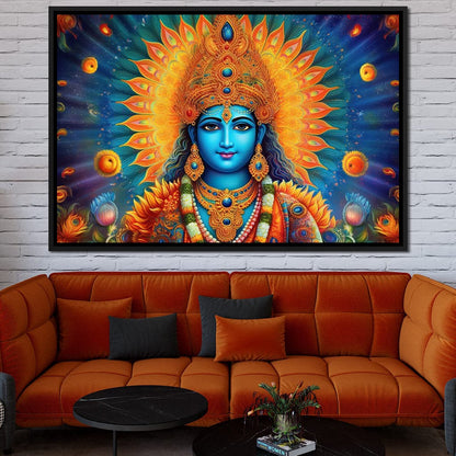 Vishnu's Aura Canvas Wall Art