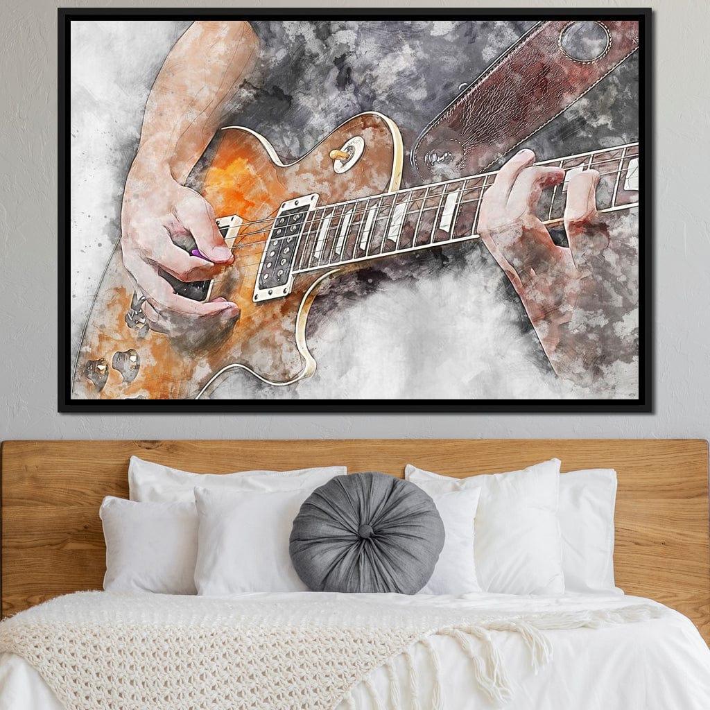 Electric Guitar - Mateo Canvas Wall Art