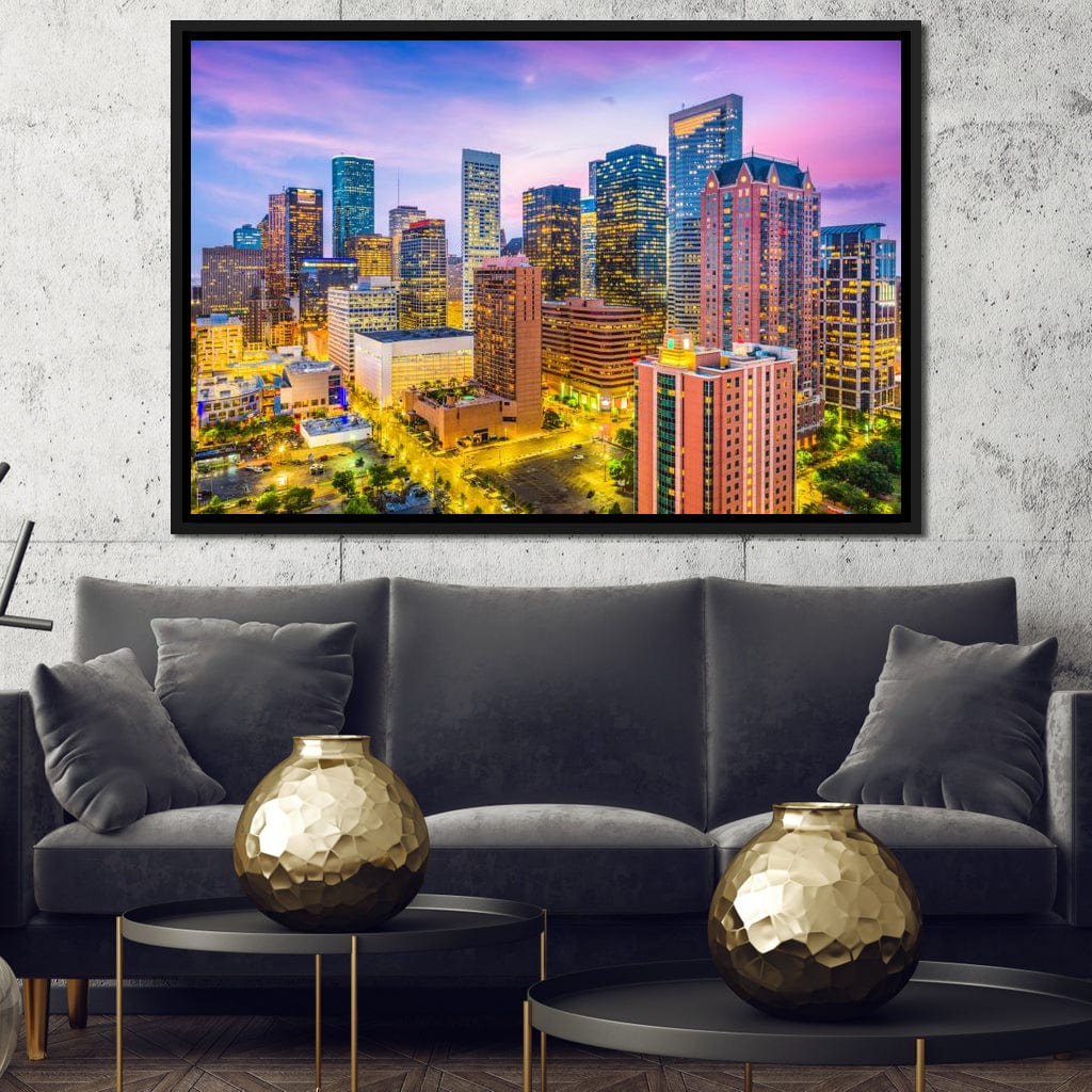 Houston Skyline Canvas Wall Art