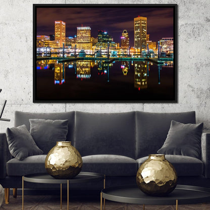 Baltimore Skyline Canvas Wall Art