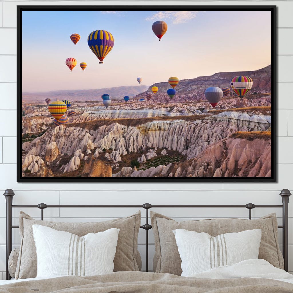 Hot Air Balloons over Cappadocia Canvas Wall Art