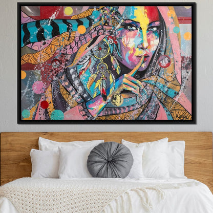 Mary Portrait Canvas Wall Art