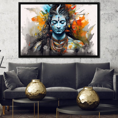 Serene Shiva Canvas Wall Art