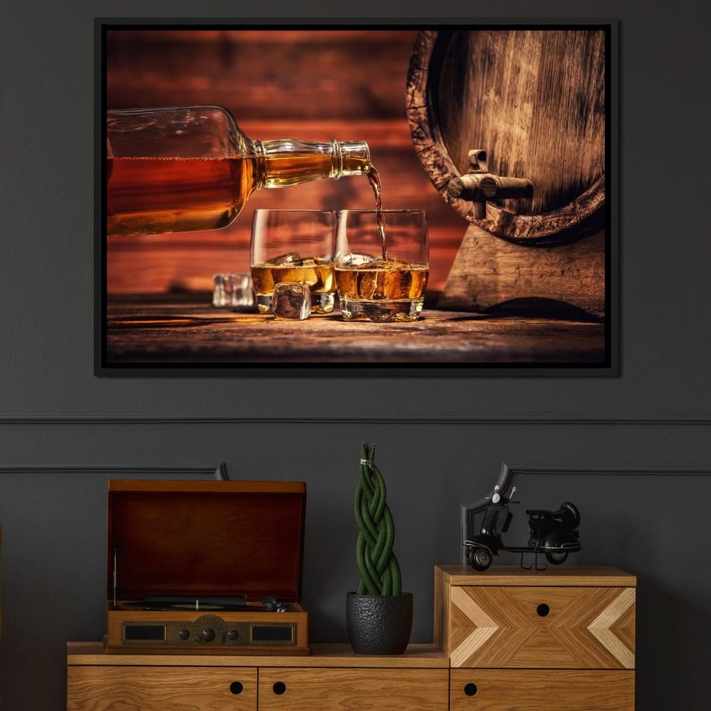 Whiskey Night Canvas Wall Art