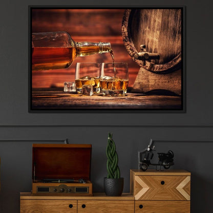 Whiskey Night Canvas Wall Art