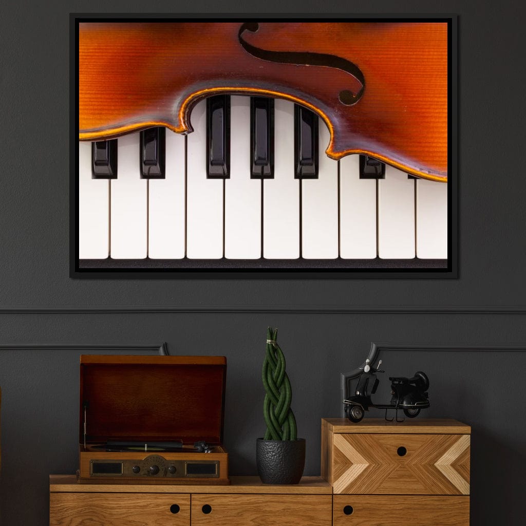 Violin & Piano Canvas Wall Art