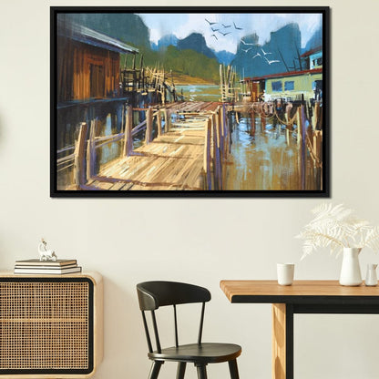 Fishing Pier Canvas Wall Art