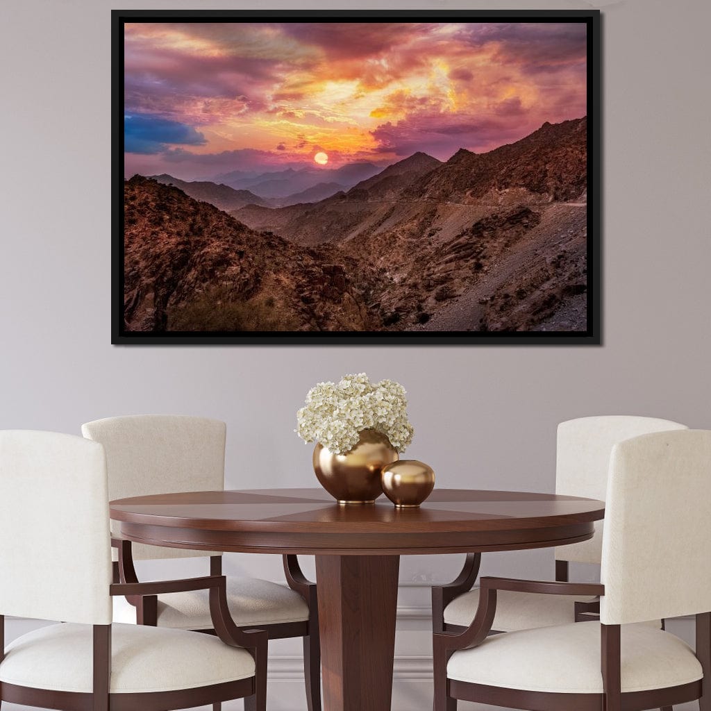 Desert Mountains Canvas Wall Art