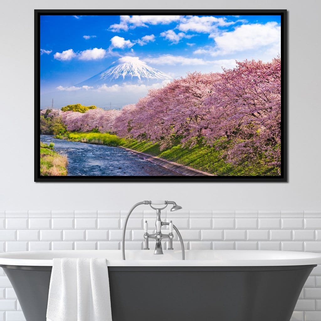 Cherry Blossoms in Japan Canvas Wall Art