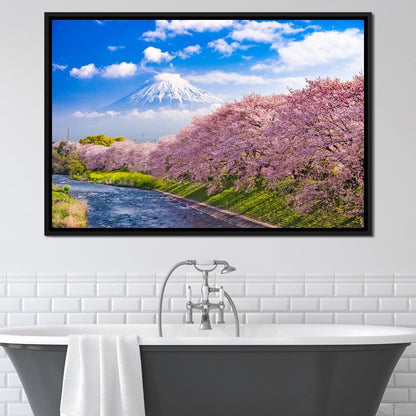 Cherry Blossoms in Japan Canvas Wall Art