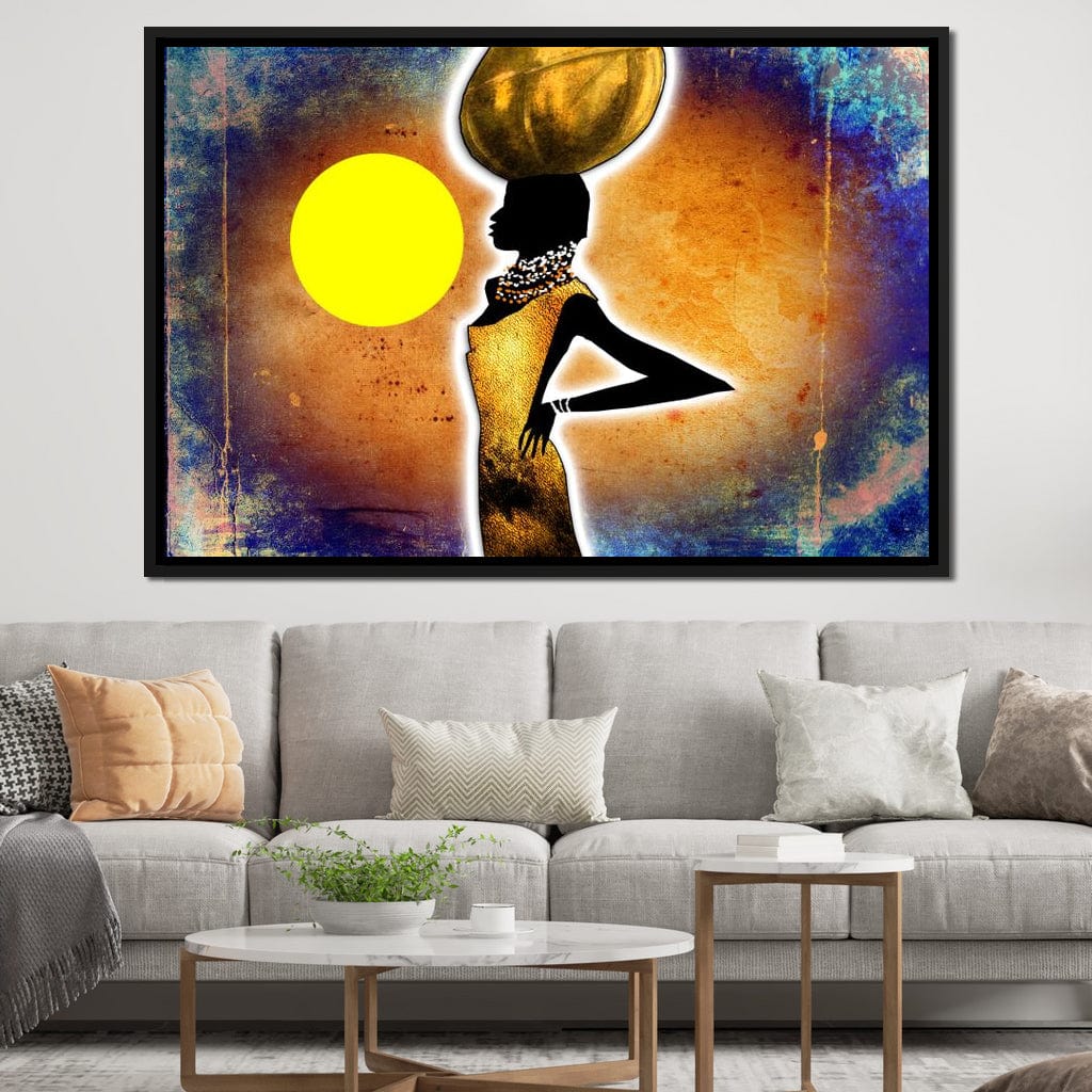 African Woman Canvas Wall Art