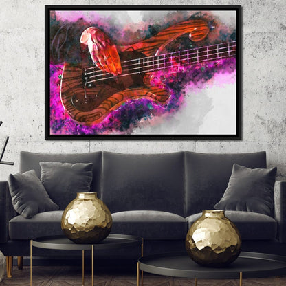 Les Claypool's Guitar Canvas Wall Art