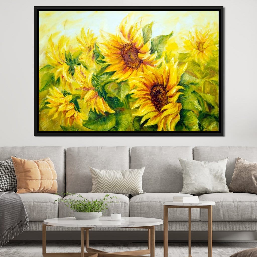 Beautiful Sunflowers Canvas Wall Art