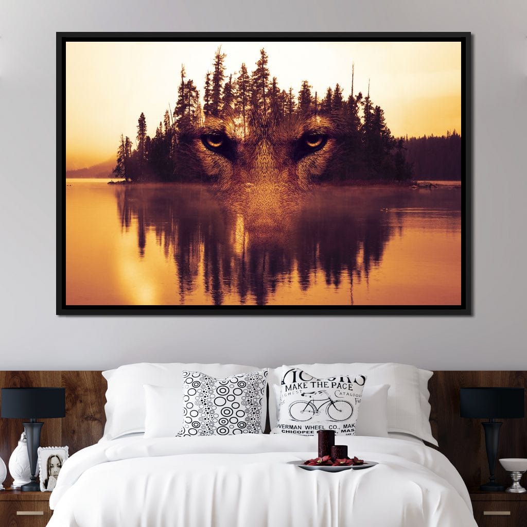 Lurking in the Woods Canvas Wall Art