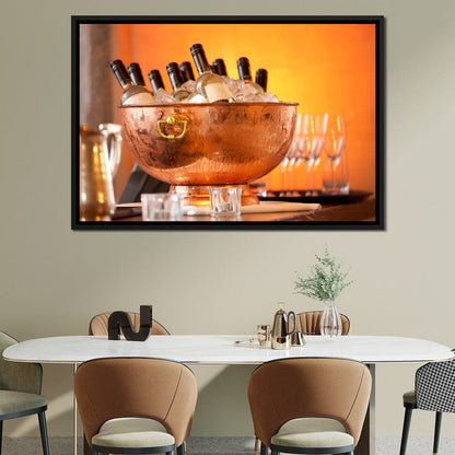 Chilled Wine Canvas Wall Art