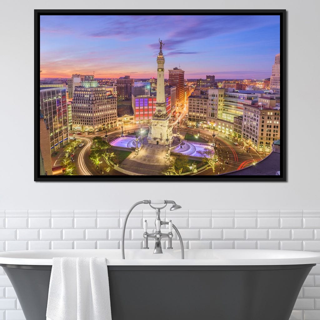Indianapolis Skyline Canvas Wall Art