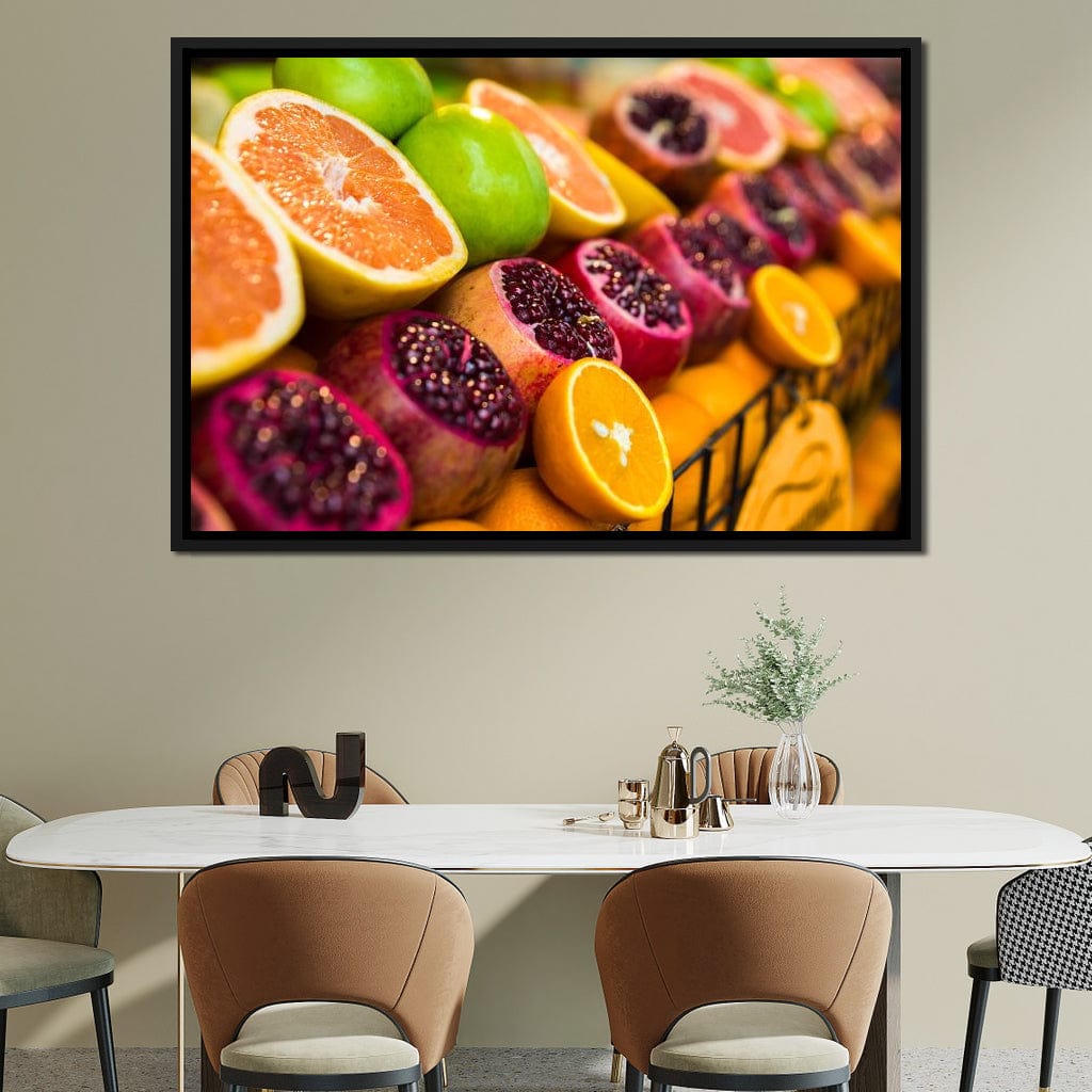 Istanbul Fruit Market Canvas Wall Art