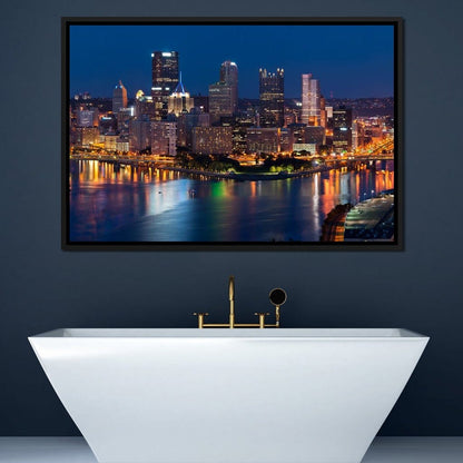 Pittsburgh Skyline Canvas Wall Art