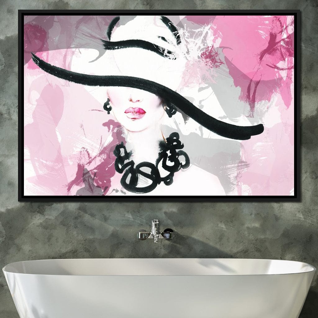 Fashionista Portrait Canvas Wall Art