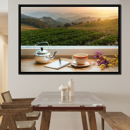 Coffee with a View Canvas Wall Art