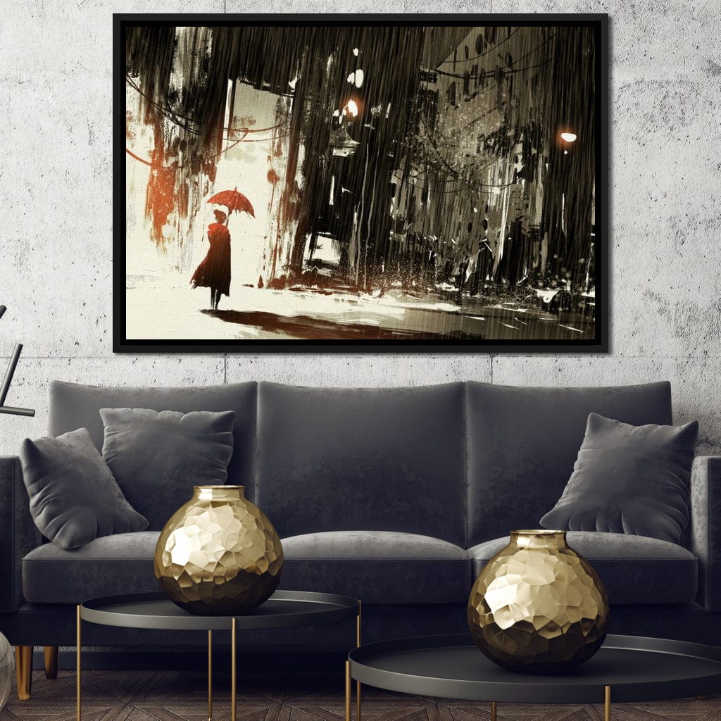 Halelis Rainy Day Canvas Wall Art