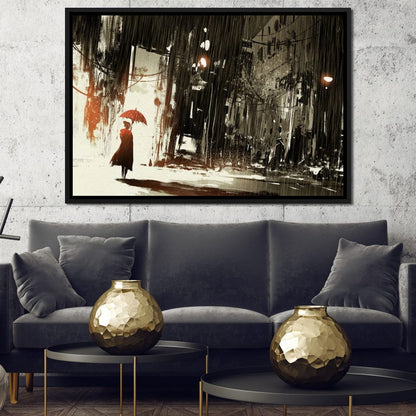 Halelis Rainy Day Canvas Wall Art