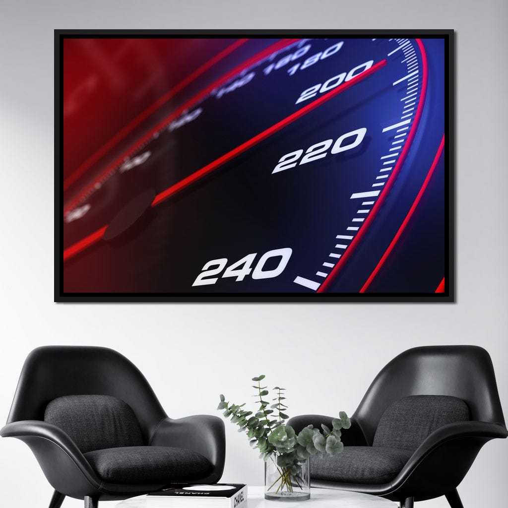 Speedometer Canvas Wall Art
