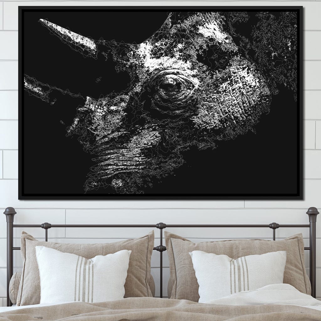 Big 5 Collection - Rhino Canvas Wall Art