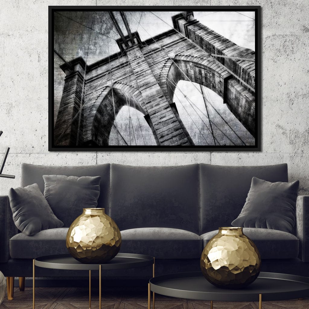 Brooklyn Bridge Arch Canvas Wall Art
