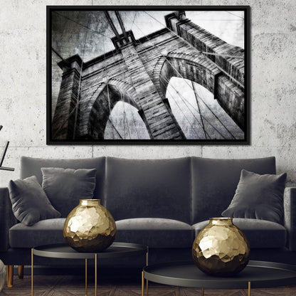 Brooklyn Bridge Arch Canvas Wall Art