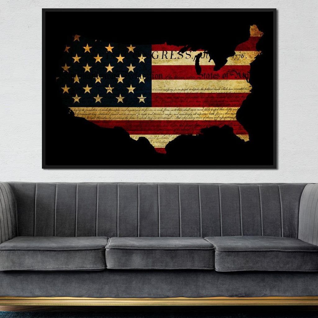 Declaration of Independence Canvas Wall Art