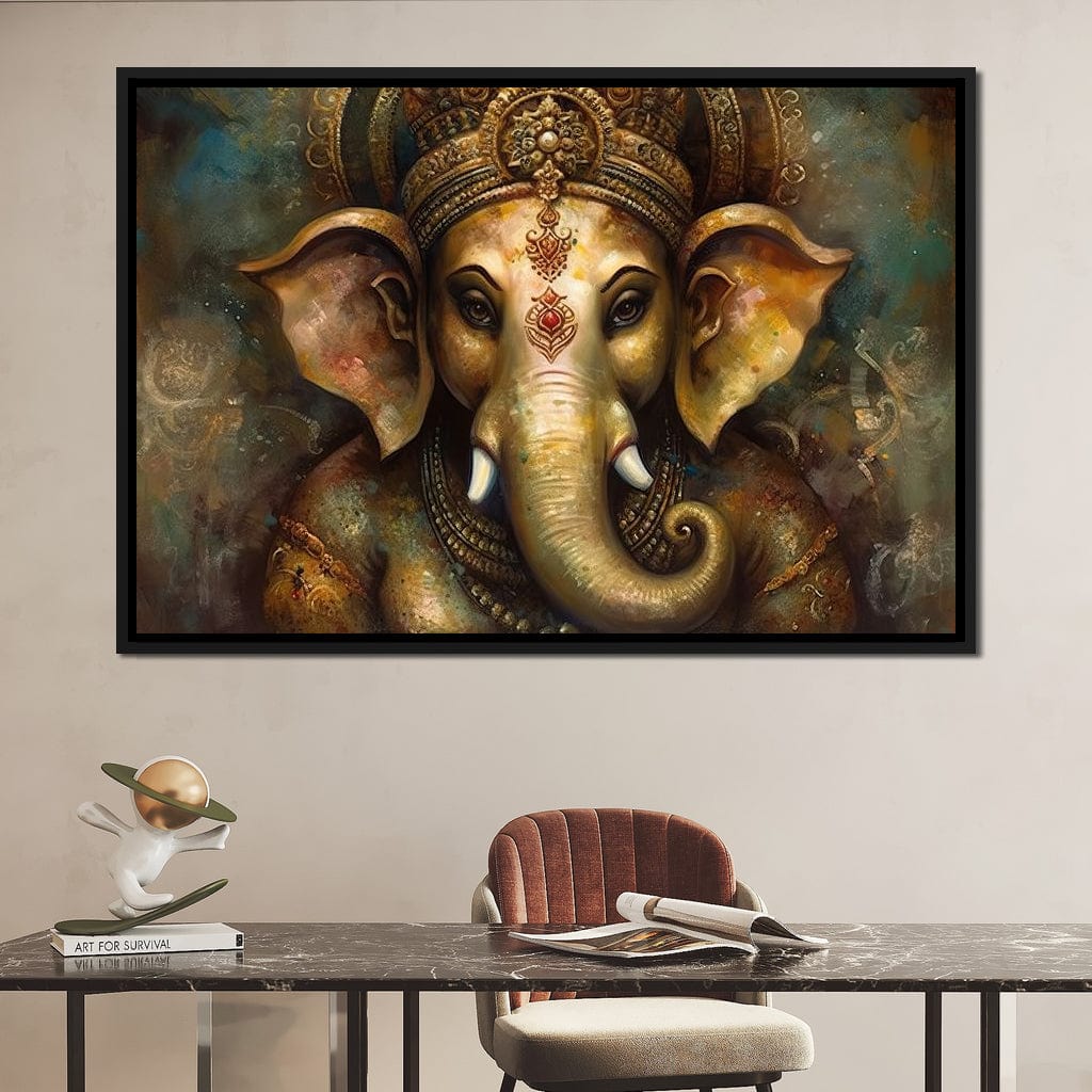 Ganesha's Intelligence Canvas Wall Art
