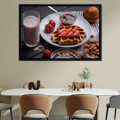 Homemade Waffles Canvas Wall Art