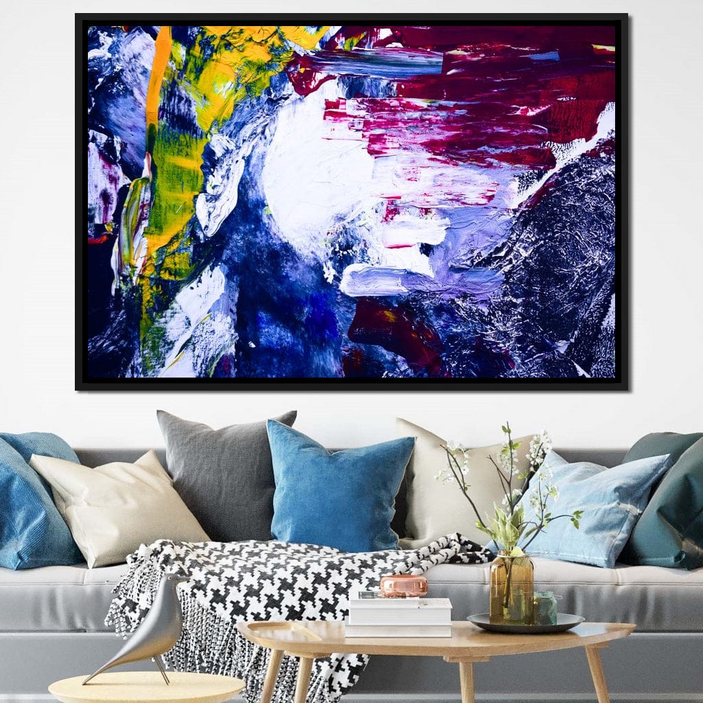 Abstract Sea Splash Canvas Wall Art