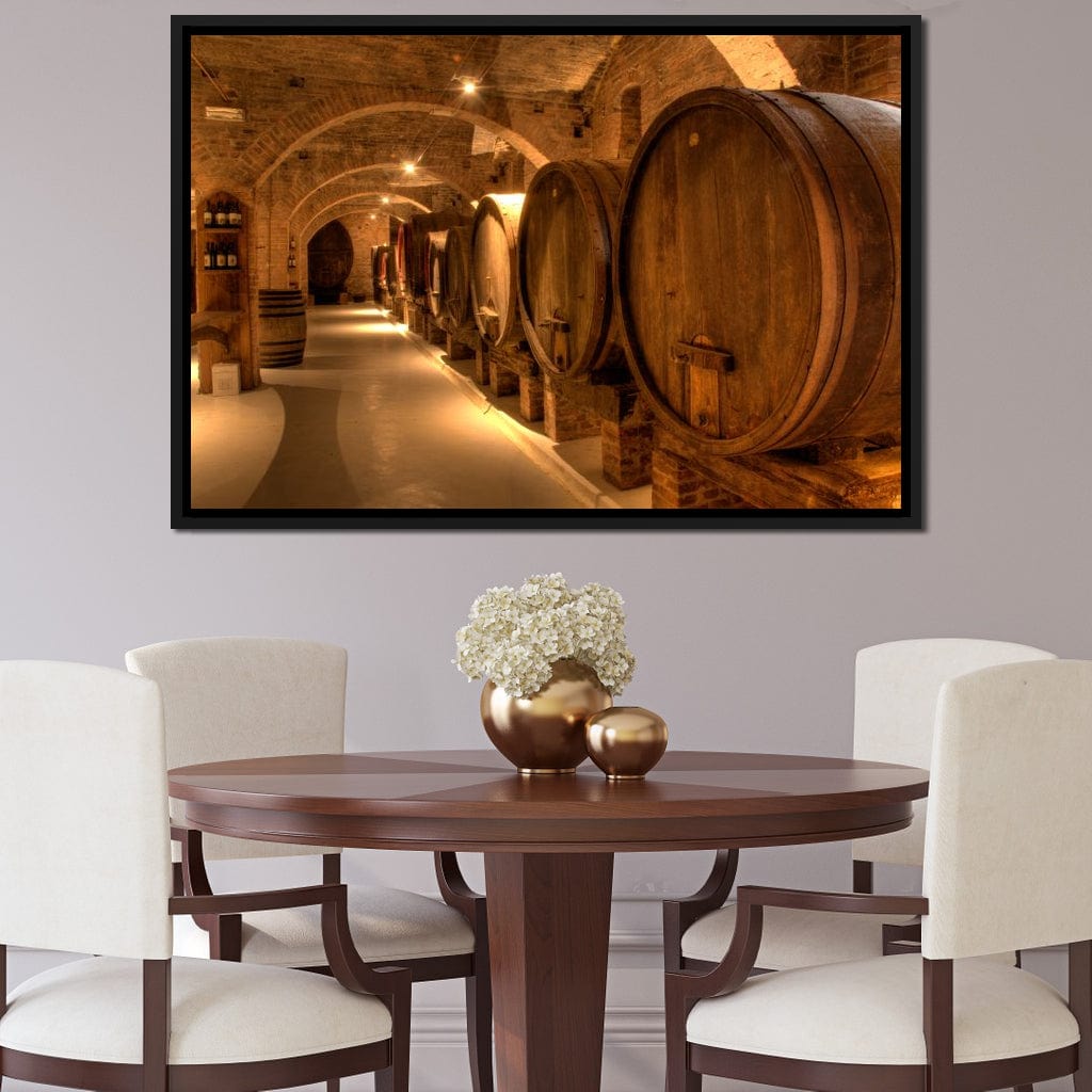 Wine Cellar in the Abbey Canvas Wall Art