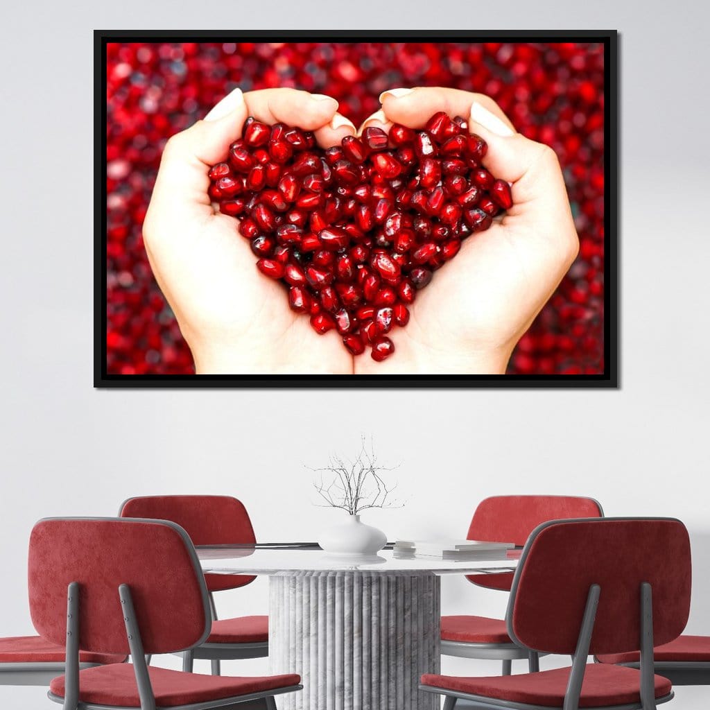 Pomegranate Seeds Canvas Wall Art