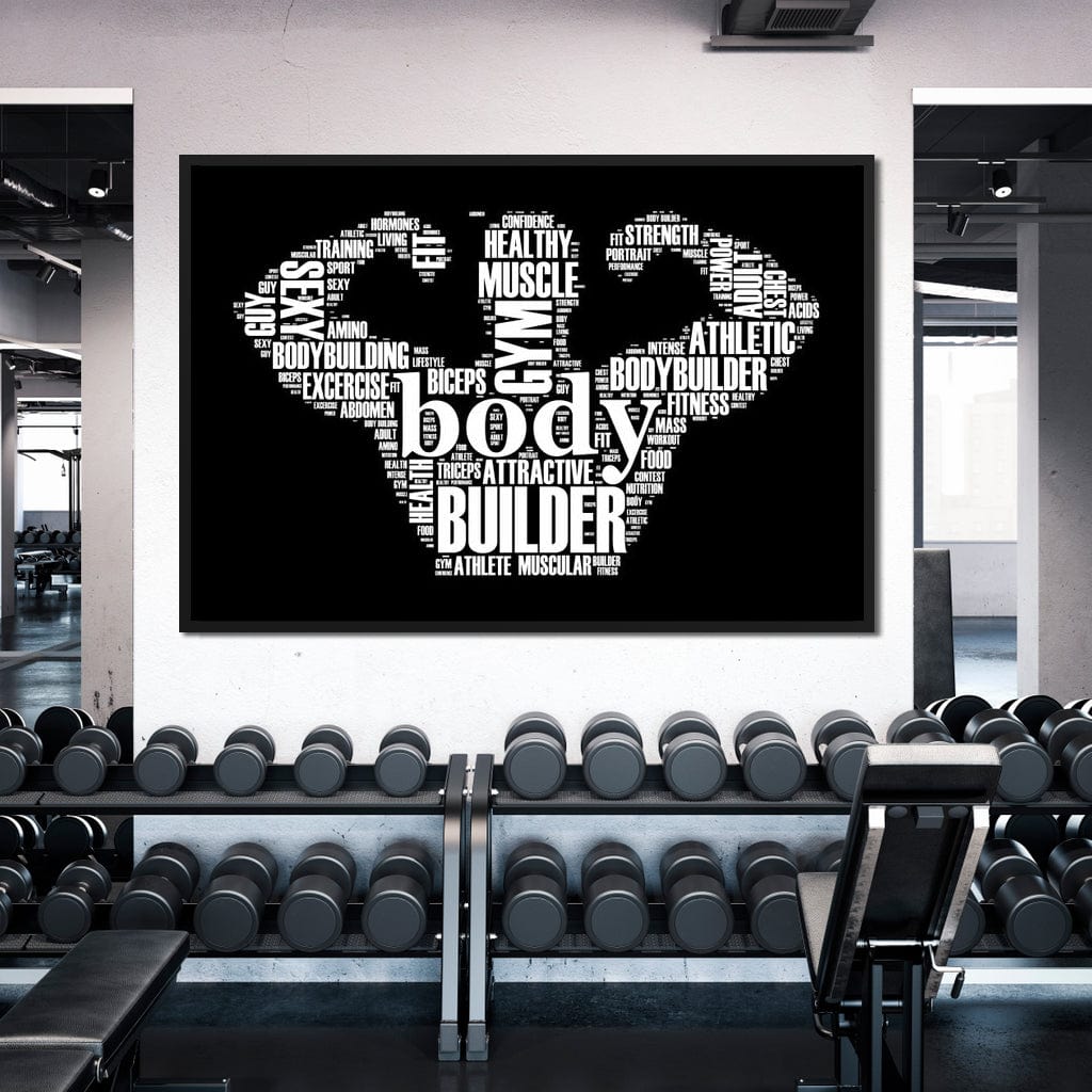Body Builder Canvas Wall Art