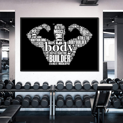 Body Builder Canvas Wall Art