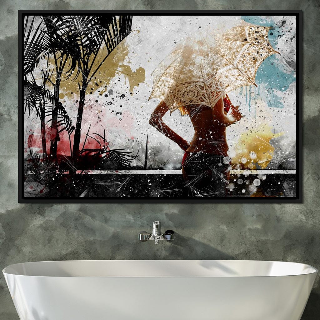 Tropical Summer Canvas Wall Art