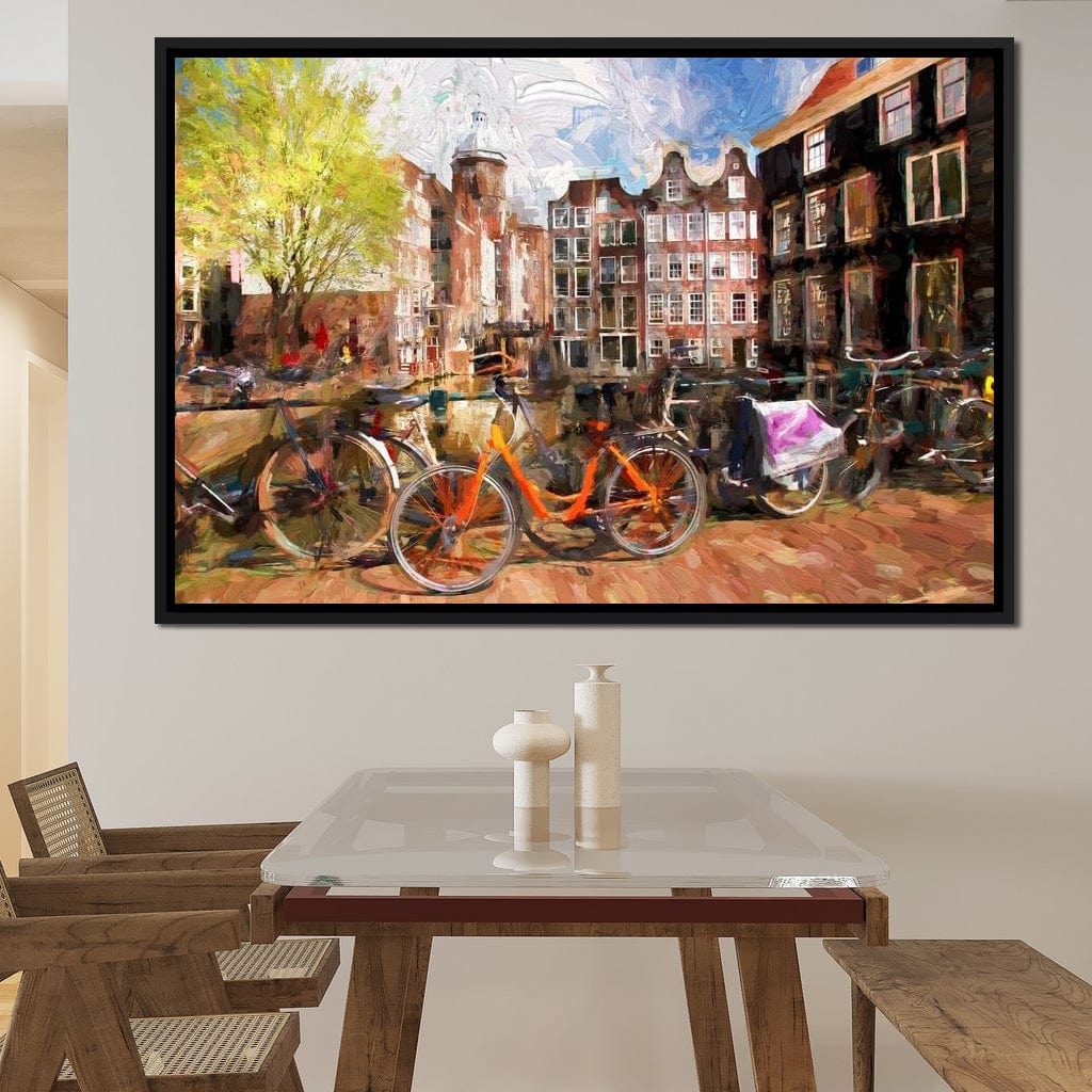 Amsterdam City Canvas Wall Art