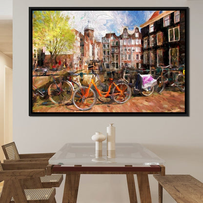 Amsterdam City Canvas Wall Art