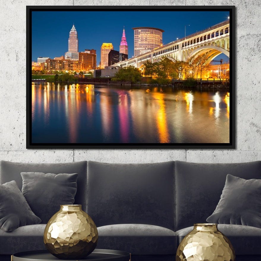 Cleveland Skyline Canvas Wall Art