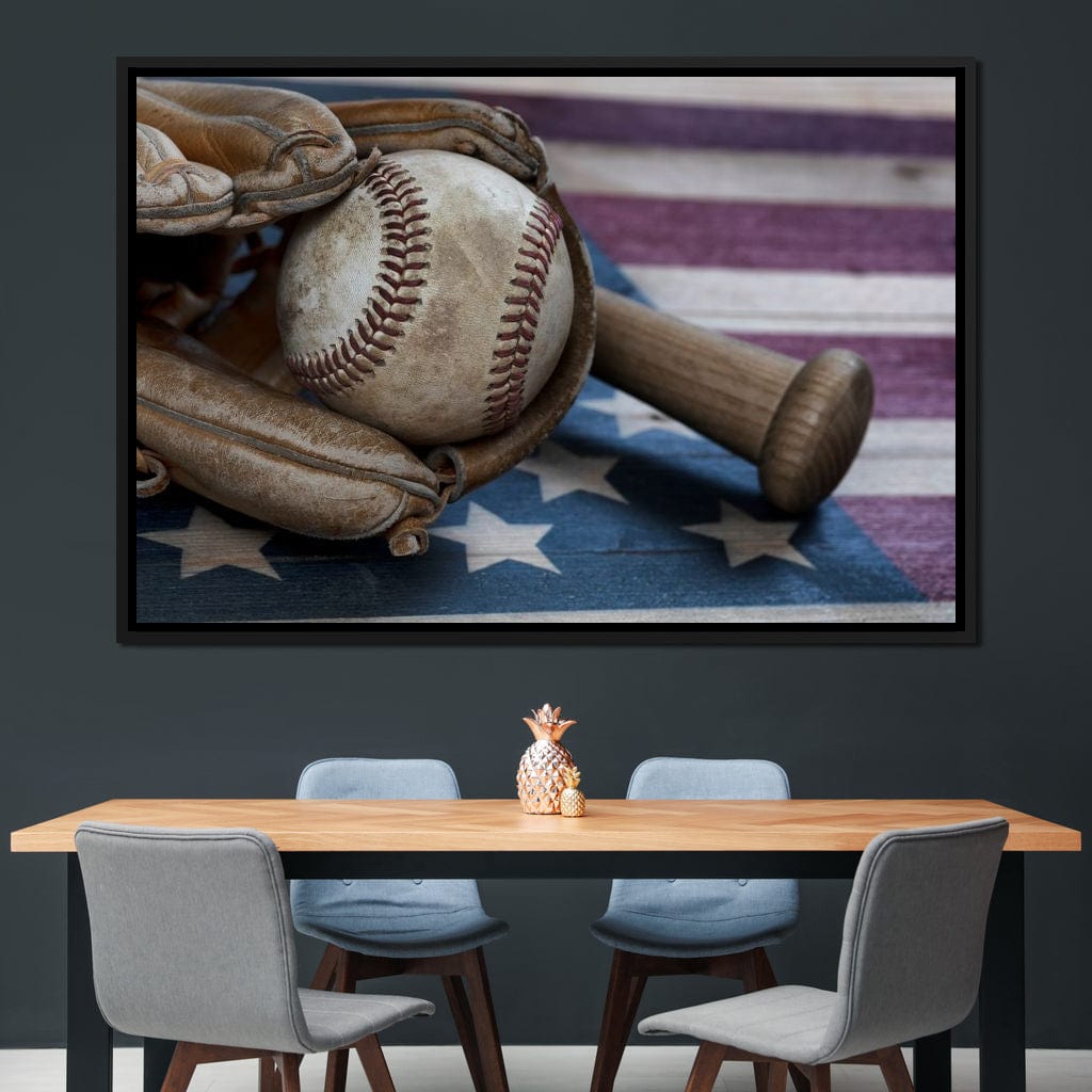 Baseball Nation Canvas Wall Art