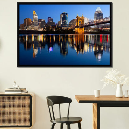 Cincinnati Skyline Canvas Wall Art